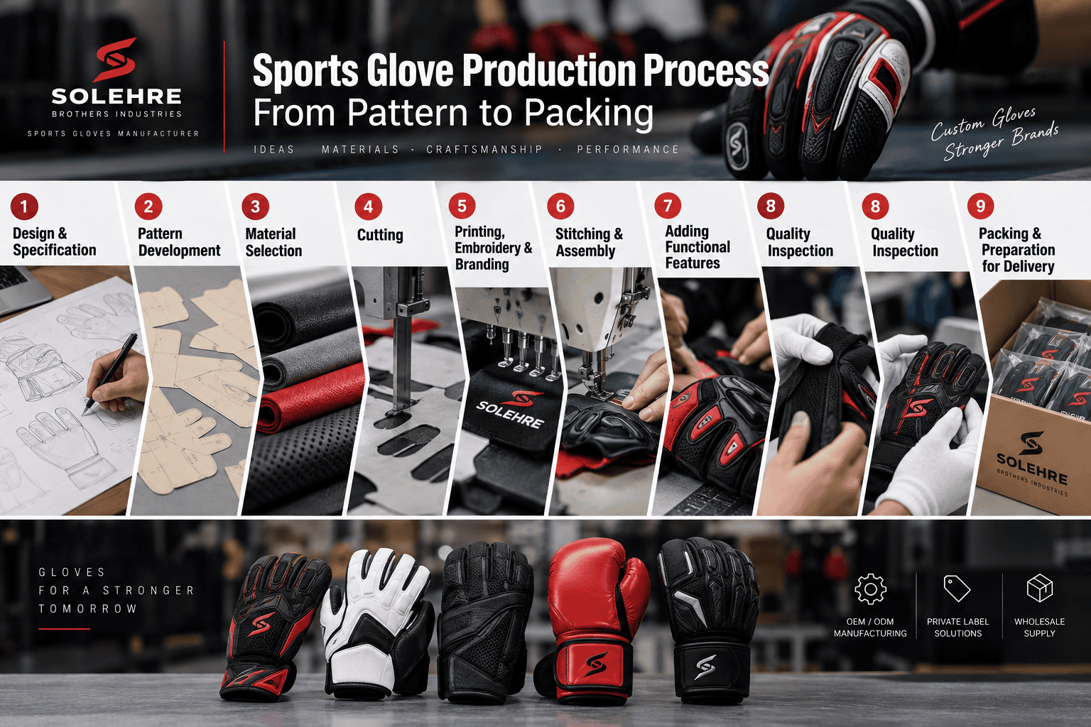 Sports Glove Production Process: From Pattern to Packing