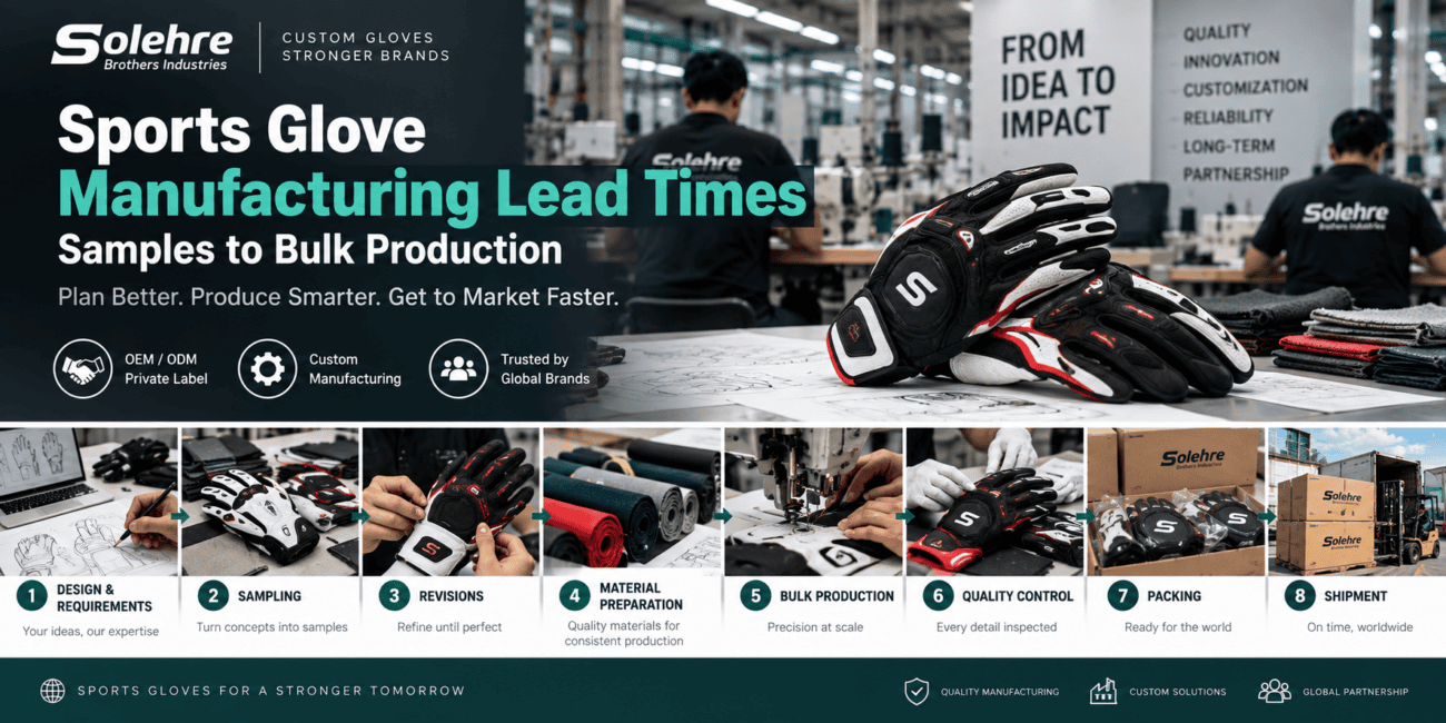 Sports Glove Manufacturing Lead Times Samples to Bulk Production