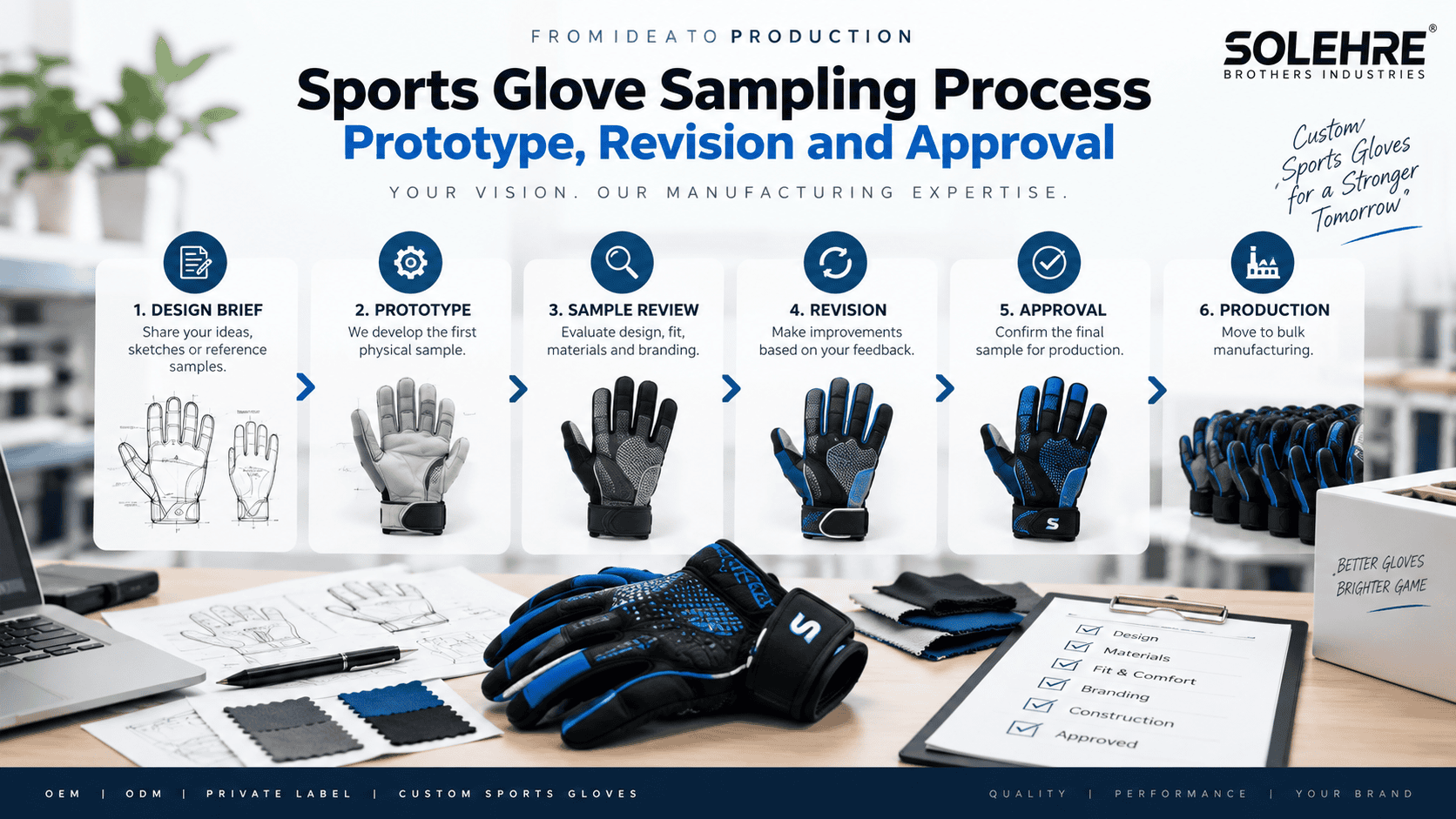 Sports Glove Sampling Process Prototype, Revision and Approval
